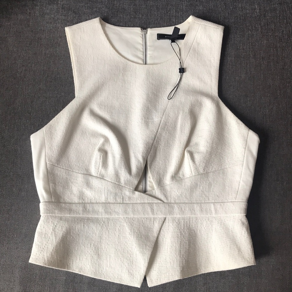 Off white BCBG textured top